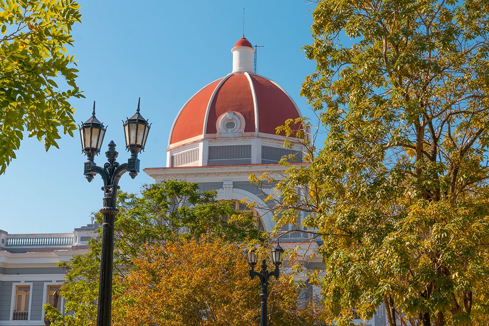Cuba, Cienfuegos. Town Hall dome.